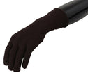 Dolce & Gabbana Brown Cashmere Silk Hands Mitten Mens Gloves - GENUINE AUTHENTIC BRAND LLC  