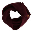 Dolce & Gabbana Dark Red Cashmere Logo Wrap Shawl Knitted Scarf - GENUINE AUTHENTIC BRAND LLC  