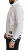 Dolce & Gabbana White DG D.N.A. Zipper Stretch Sweater - GENUINE AUTHENTIC BRAND LLC  