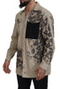Dolce & Gabbana Beige Camouflage Cotton Long Sleeves Shirt - GENUINE AUTHENTIC BRAND LLC  