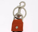 Dolce & Gabbana Multicolor Raffia Leather Clasp Finder Chain Keyring - GENUINE AUTHENTIC BRAND LLC  