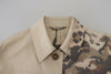 Dolce & Gabbana Beige Camouflage Cotton Long Sleeves Casual Shirt - GENUINE AUTHENTIC BRAND LLC  