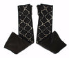 Dolce & Gabbana Black Leather Crystal Beaded Finger Free Gloves - GENUINE AUTHENTIC BRAND LLC  