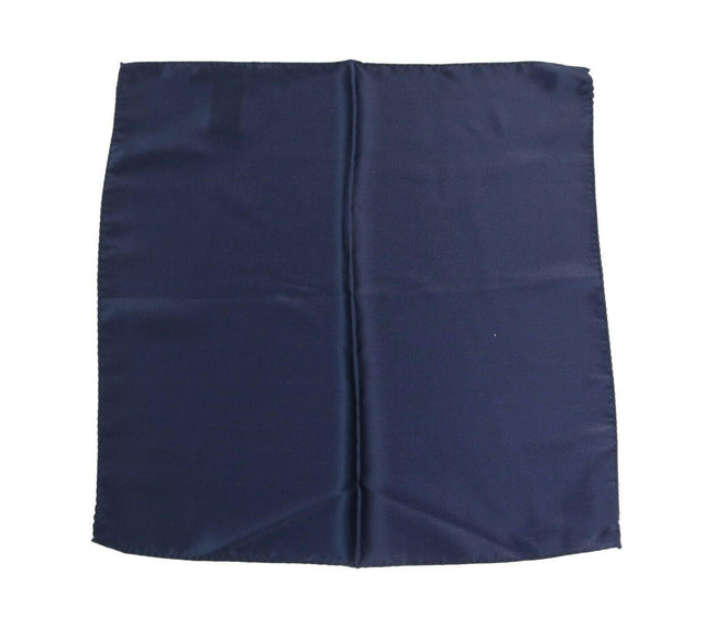 Dolce & Gabbana Blue 100% Silk Square Men Handkerchief Scarf - GENUINE AUTHENTIC BRAND LLC  