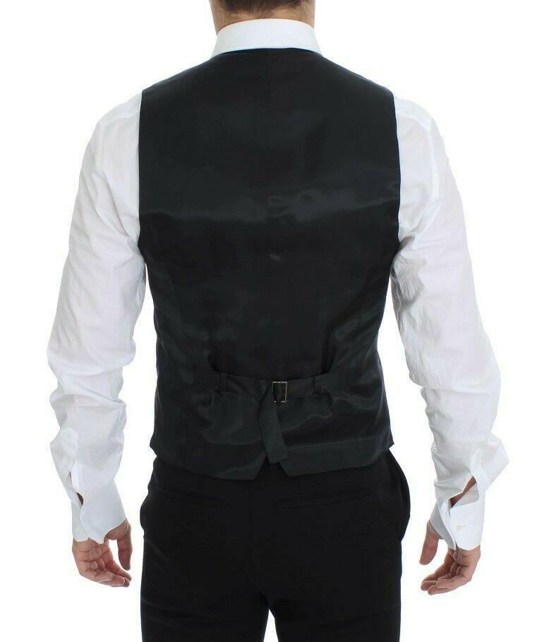Dolce & Gabbana Gray Wool Stretch Dress Blazer Vest - GENUINE AUTHENTIC BRAND LLC  