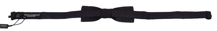 Dolce & Gabbana Blue Silk Patterned Necktie Men Accessory Bow Tie - GENUINE AUTHENTIC BRAND LLC  