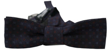 Dolce & Gabbana Blue Silk Patterned Necktie Men Accessory Bow Tie - GENUINE AUTHENTIC BRAND LLC  