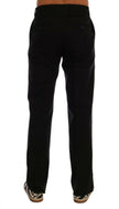 Dolce & Gabbana Black Men Straight Trouser Cotton Pants - GENUINE AUTHENTIC BRAND LLC  