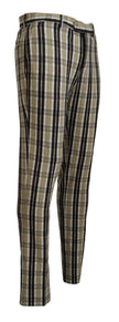 BENCIVENGA Multicolor Checkered Cotton Straight Fit Men Pants - GENUINE AUTHENTIC BRAND LLC  