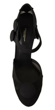 Dolce & Gabbana Black Mesh Ankle Strap Stiletto Pumps Shoes - GENUINE AUTHENTIC BRAND LLC  