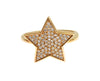 Nialaya Star Gold 925 Silver Womens Clear Ring - GENUINE AUTHENTIC BRAND LLC  