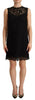 Dolce & Gabbana Black Floral Lace Sheath Sleeveless Mini Dress - GENUINE AUTHENTIC BRAND LLC  