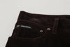 Dolce & Gabbana Brown Corduroy Men Casual Trouser Pants - GENUINE AUTHENTIC BRAND LLC  
