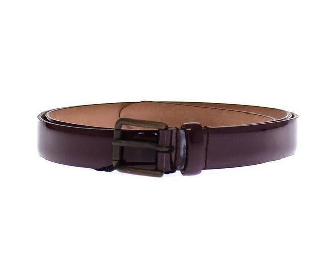 Dolce & Gabbana Purple Leather Logo Cintura Gürtel Belt - GENUINE AUTHENTIC BRAND LLC  