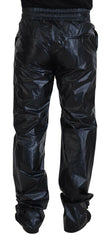 Dolce & Gabbana Black Shining Drawstring Trouser Nylon Pants - GENUINE AUTHENTIC BRAND LLC  