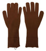 Dolce & Gabbana Brown Cashmere Knitted Hands Mitten Mens Gloves - GENUINE AUTHENTIC BRAND LLC  