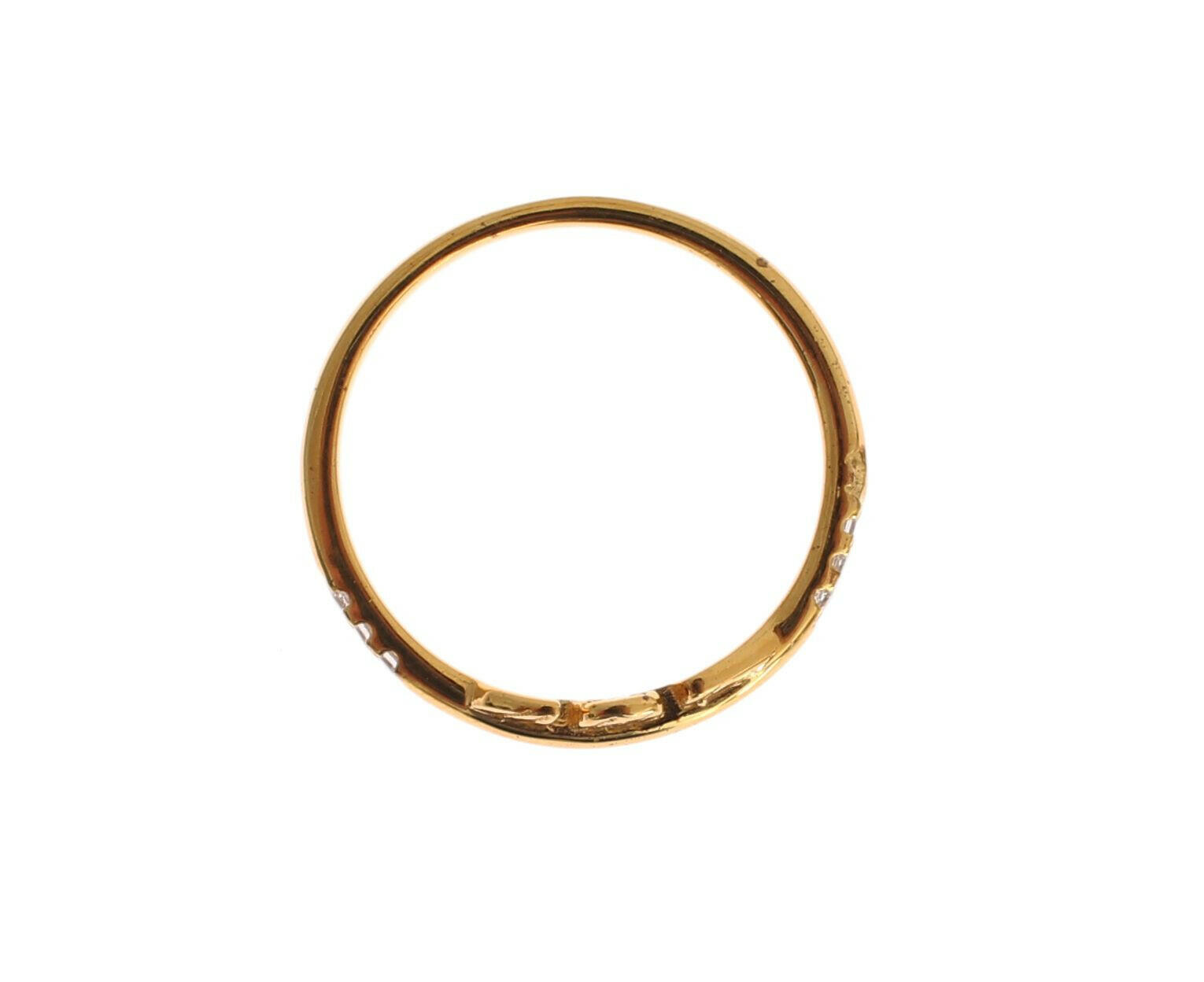 Nialaya Gold Clear CZ 925 Silver Ring - GENUINE AUTHENTIC BRAND LLC  