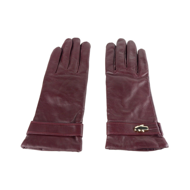 Cavalli Class Red Leather Di Lambskin Glove - GENUINE AUTHENTIC BRAND LLC  