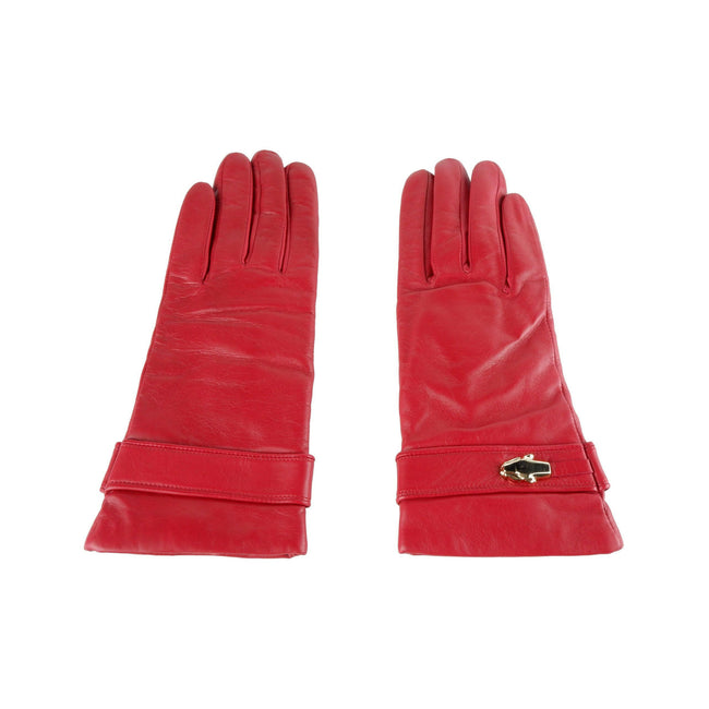 Cavalli Class Red Leather Di Lambskin Glove - GENUINE AUTHENTIC BRAND LLC  
