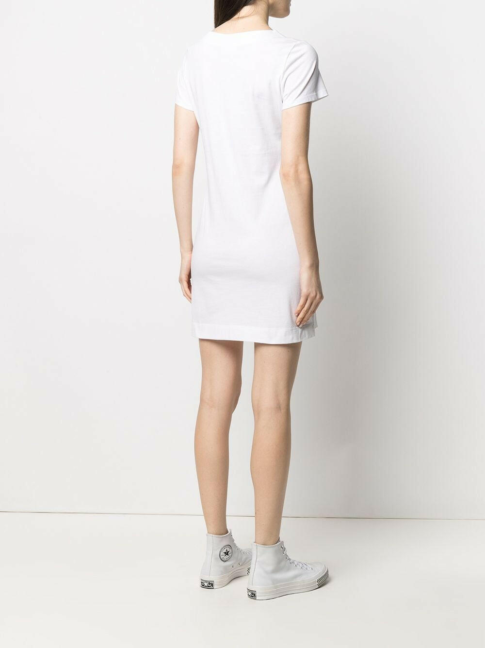 Love Moschino White Cotton Dress - GENUINE AUTHENTIC BRAND LLC  